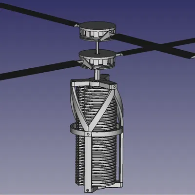 Máy bay trực thăng lò xo với cánh quạt điều chỉnh độc lập