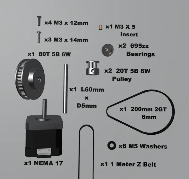 Giá đỡ động cơ Z cho Rook 2020 tỉ số truyền 4:1 - Image 18