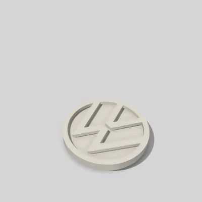 Biểu tượng Volkswagen cho dự án sáng tạo 3D