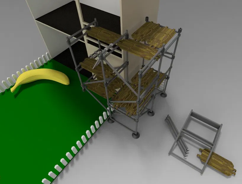 Giàn giáo mini cho đồ chơi và nội thất bàn làm việc - Image 3