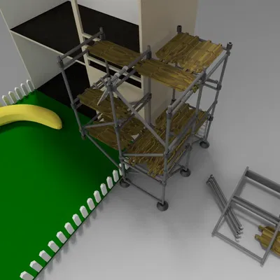 Giàn giáo mini cho đồ chơi và nội thất bàn làm việc