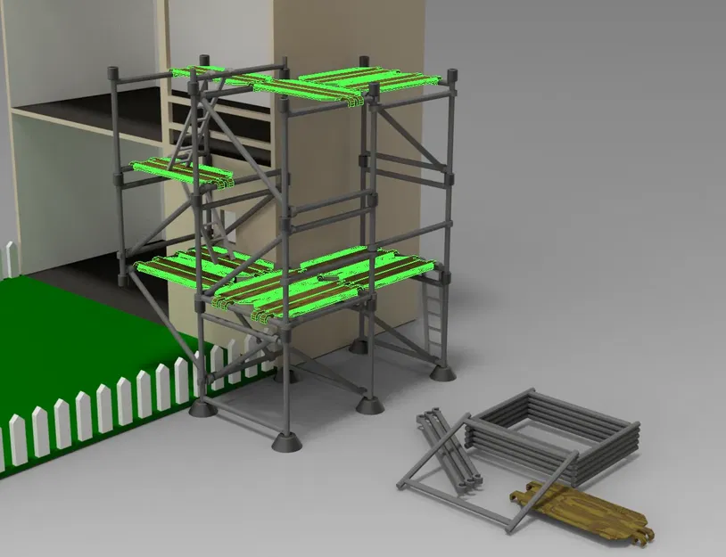 Giàn giáo mini cho đồ chơi và nội thất bàn làm việc - Image 13