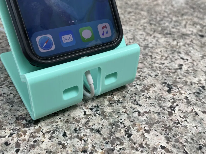 Giá đỡ iPhone để bàn tích hợp cáp sạc - Image 5