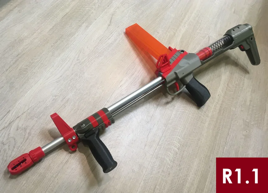 Súng bắn đạn foam HAVRAN hoạt động bằng lò xo - Image 1