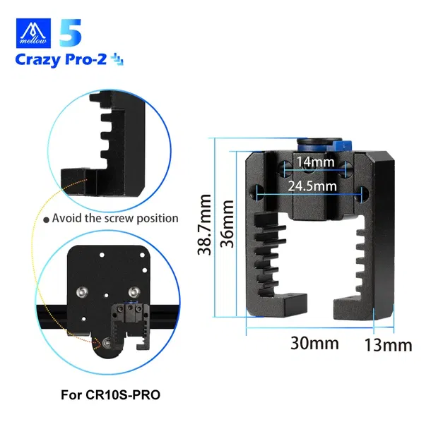 Giá đỡ quạt và đầu đùn NF-Crazy Pro-2 cho Ender 3 - Image 3