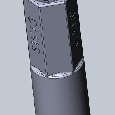 Bộ chuyển đổi SW19-SW13 1/4" cho đai ốc M6