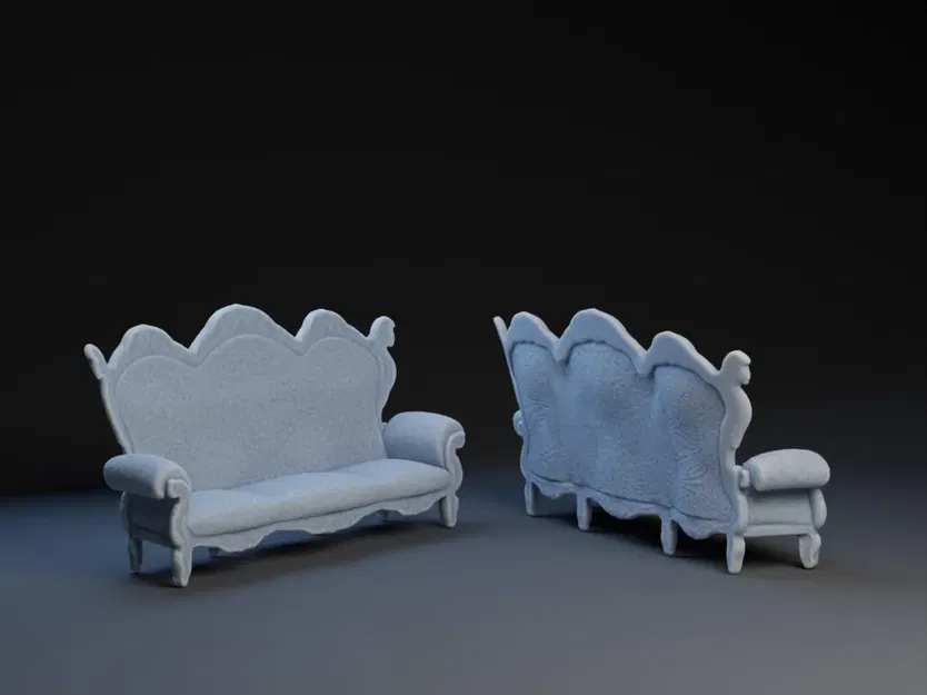 Ghế Sofa Hoàng Gia trong Nhà Búp Bê - Image 1