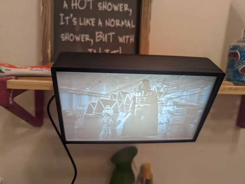 Khung Lithopane 150x90mm với LED WS2812B - Image 2