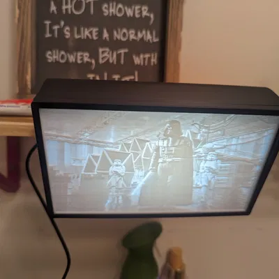 Khung Lithopane 150x90mm với LED WS2812B