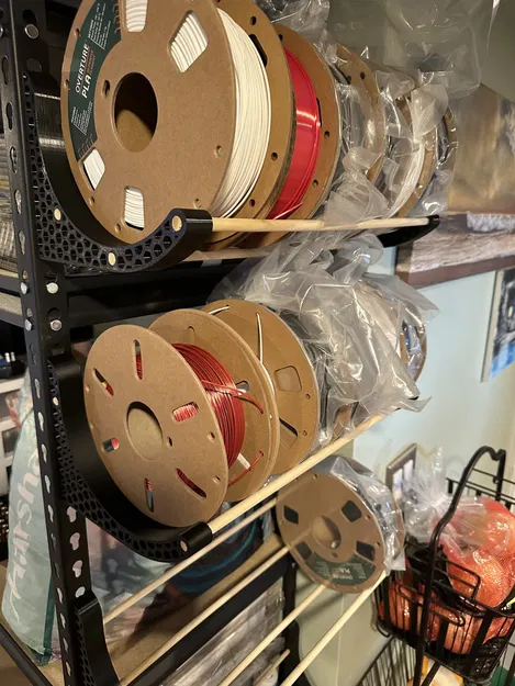 Giá đỡ giá kệ cho cuộn filament bằng gỗ 3/8 - Image 2