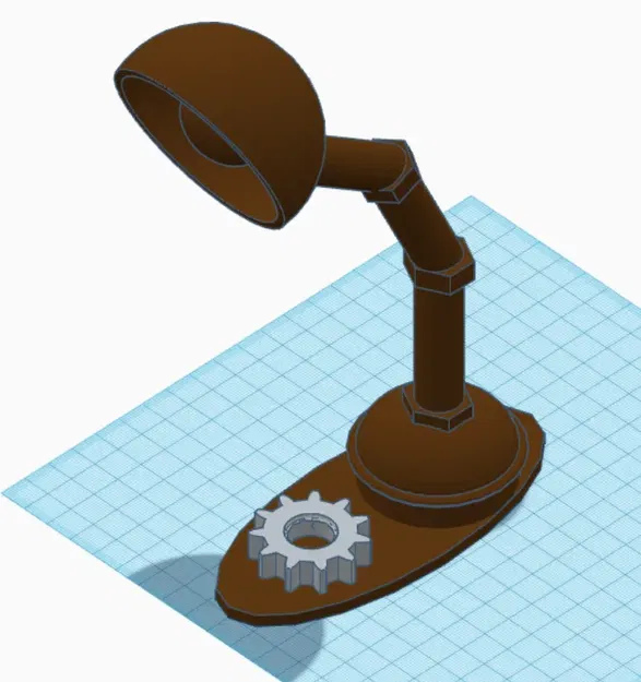 Đèn bàn phong cách steampunk cho nhà búp bê - Image 1