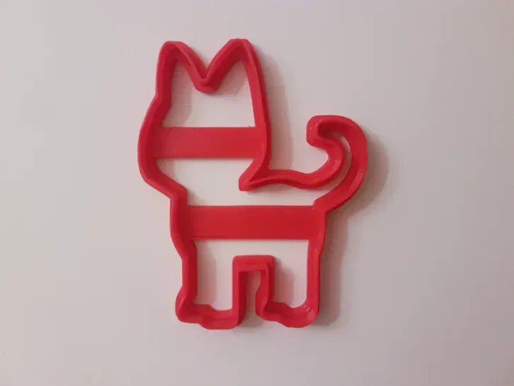 Cutter bánh quy hình mèo đơn giản 8 cm - Image 1