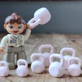 Bộ tạ kettlebell cho nhà búp bê và Barbie - Thumbnail 1