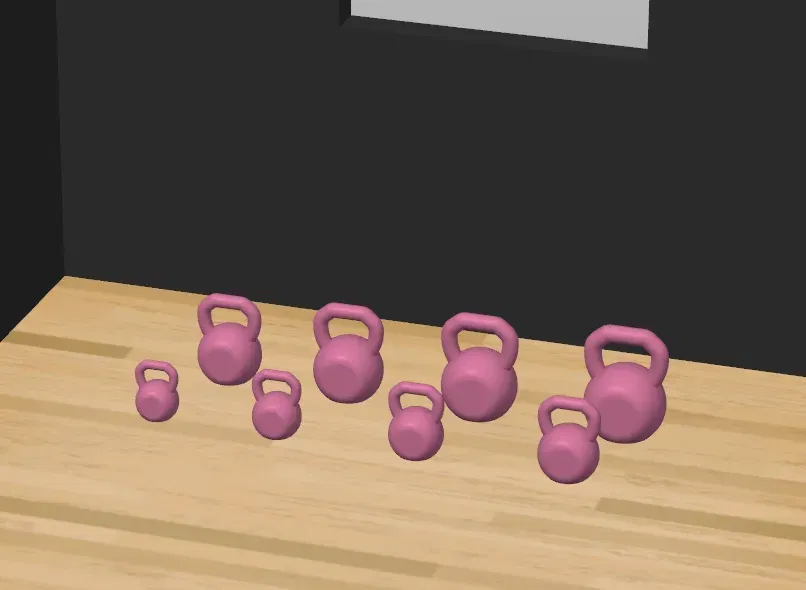 Bộ tạ kettlebell cho nhà búp bê và Barbie - Image 2