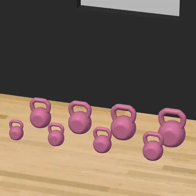 Bộ tạ kettlebell cho nhà búp bê và Barbie
