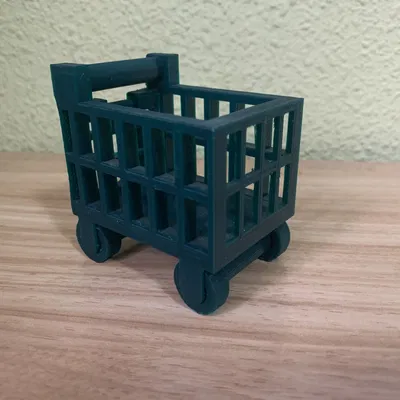 Xe đẩy mua sắm chức năng có thể di chuyển và mở cửa sau