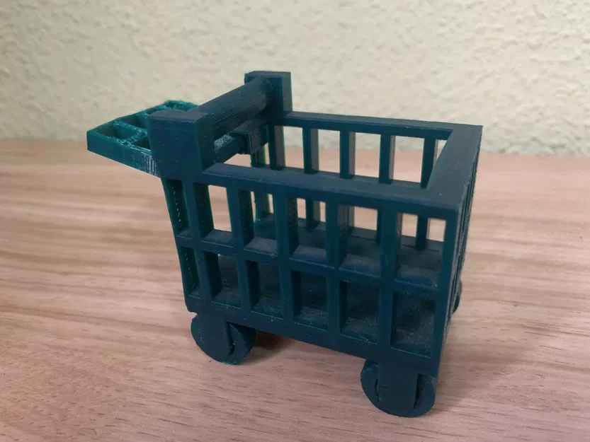 Xe đẩy mua sắm chức năng có thể di chuyển và mở cửa sau - Image 3