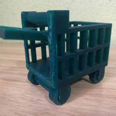 Xe đẩy mua sắm chức năng có thể di chuyển và mở cửa sau