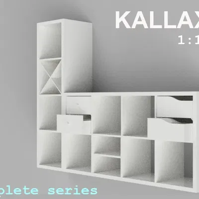 Giá kệ Ikea Kallax với phụ kiện đi kèm