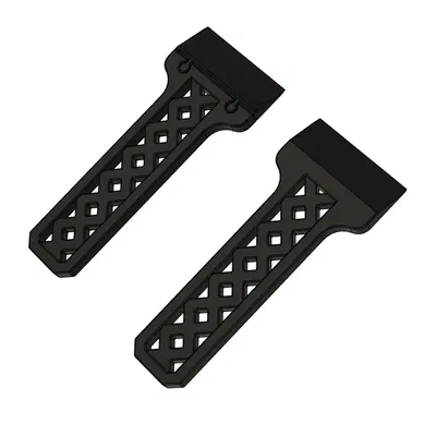 Công cụ cạo với lưỡi thay thế, thiết kế liền khối