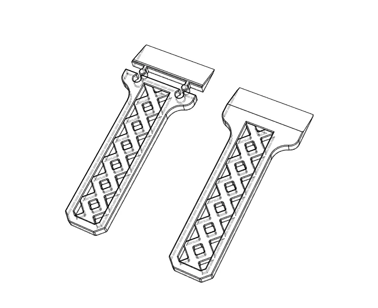 Công cụ cạo với lưỡi thay thế, thiết kế liền khối - Image 3