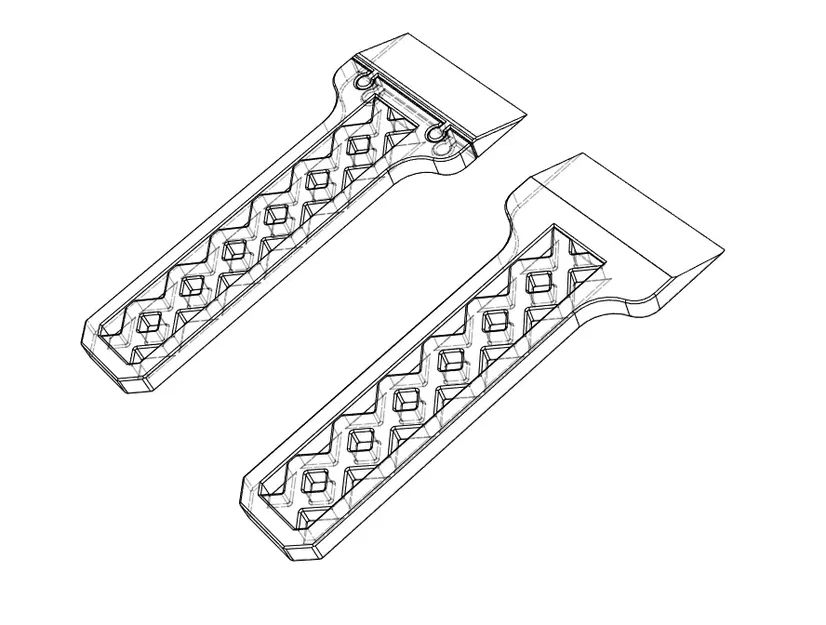 Công cụ cạo với lưỡi thay thế, thiết kế liền khối - Image 4