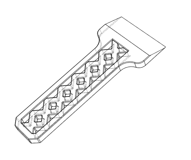 Công cụ cạo với lưỡi thay thế, thiết kế liền khối - Image 5