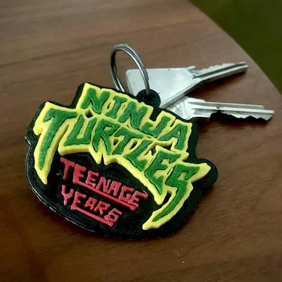 **Móc khóa tự làm hình nhân vật Ninja Rùa**