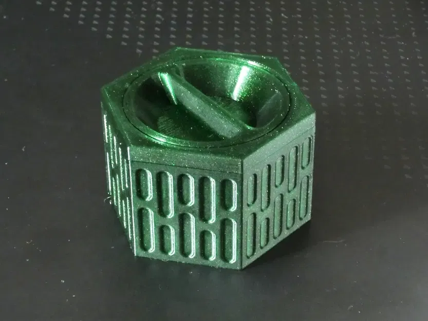 Hộp đựng hình lục giác với nắp vít in sẵn - Image 1