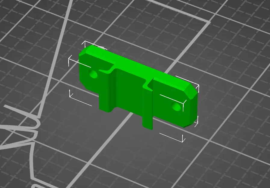 Giá đỡ DIN rail 30mm cho profile nhôm 3030 - Image 1