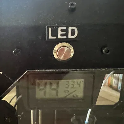 Nhãn cho nút LED trong hộp đựng Prusa gốc