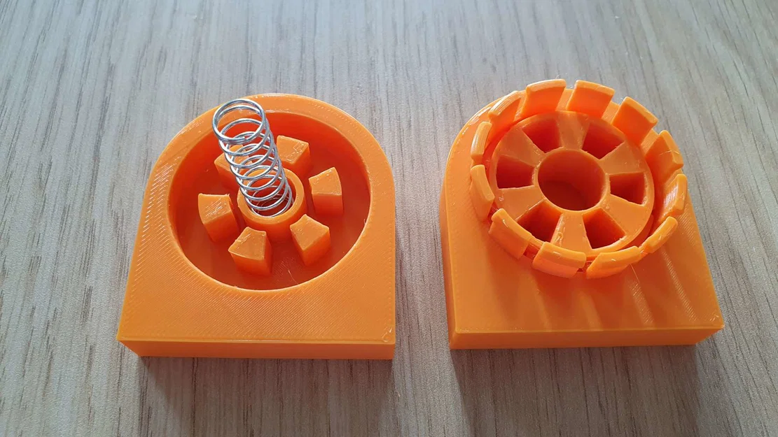 Khóa xoay mở bằng nút nhấn dễ lắp ráp và in 3D - Image 3