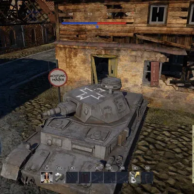 Biển báo "Achtung Panzer" trong trò chơi War Thunder