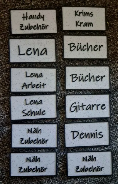 Bảng tên cho ngăn kéo container thép - Image 2