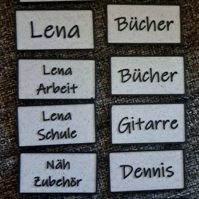 Bảng tên cho ngăn kéo container thép