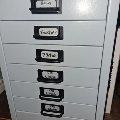 Bảng tên cho ngăn kéo container thép