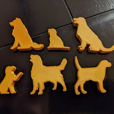 Silhouette chó cho trò chơi board game Dog Lover