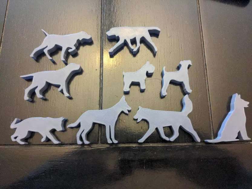 Silhouette chó cho trò chơi board game Dog Lover - Image 3