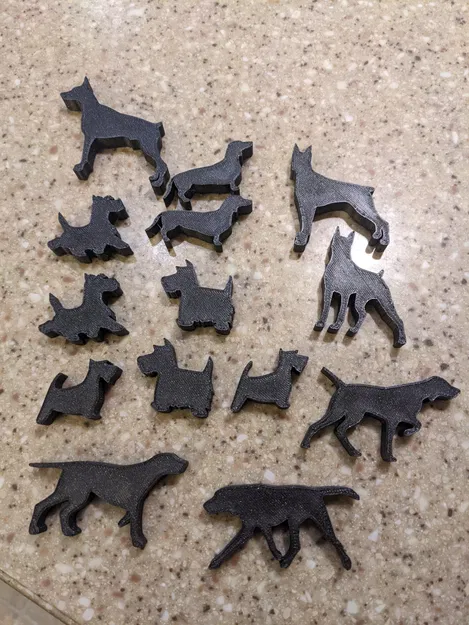 Silhouette chó cho trò chơi board game Dog Lover - Image 6