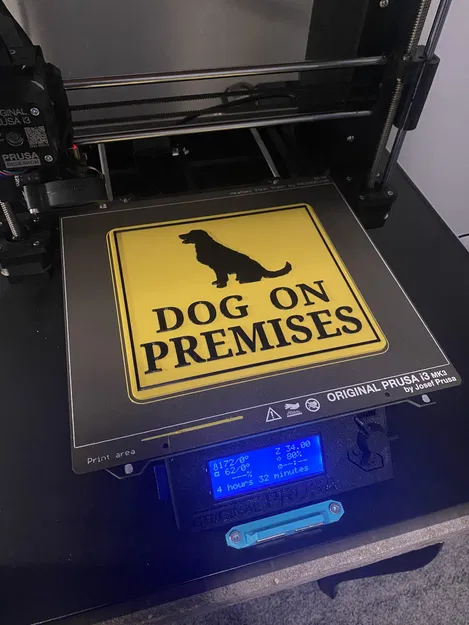 Biển báo "Có chó trong khu vực" cho khách đến thăm - Image 1