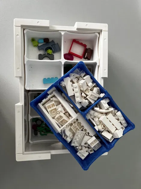 Hộp đựng Lego BYGGLEK của Ikea với các ngăn nhỏ - Image 3