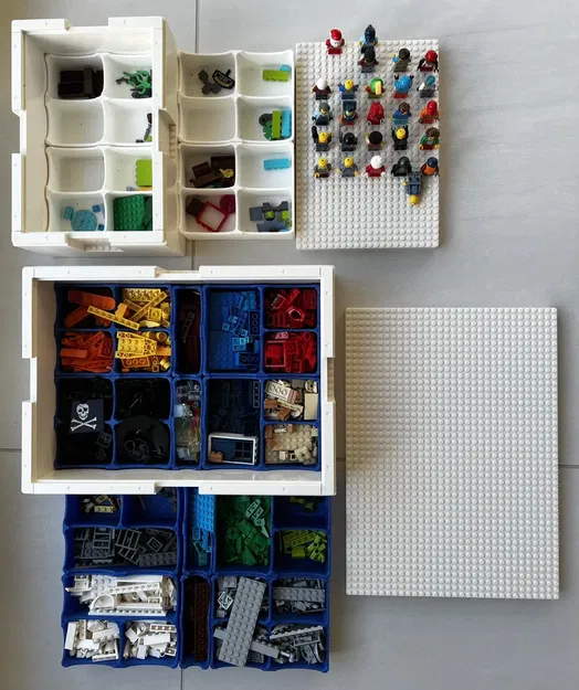 Hộp đựng Lego BYGGLEK của Ikea với các ngăn nhỏ - Image 5
