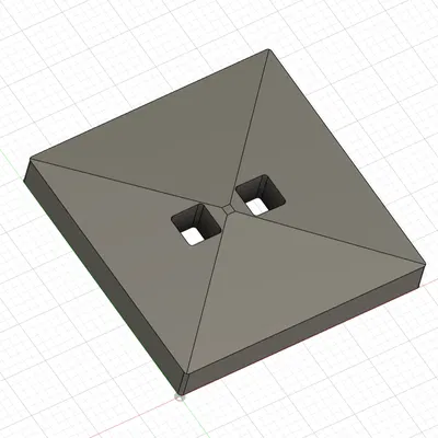 Nút vuông đơn giản cho trang phục với kích thước đa dạng