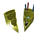 Giá đỡ bút chì hình phô mai dễ in 3D - Thumbnail 1