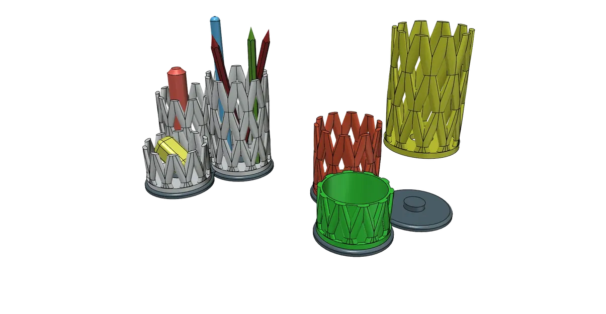 Giá đỡ bút chì dễ in kích thước 13x13x10.5cm - Image 1