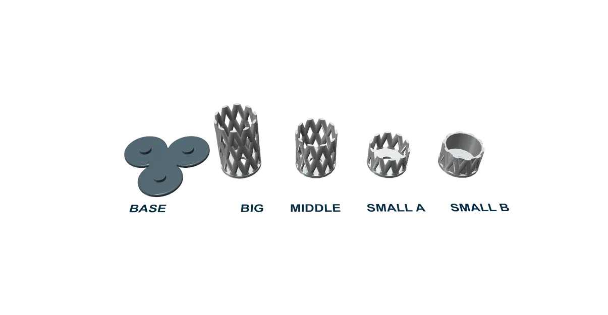 Giá đỡ bút chì dễ in kích thước 13x13x10.5cm - Image 8
