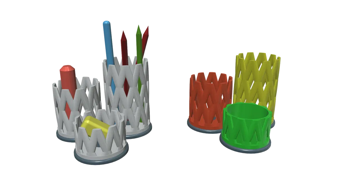 Giá đỡ bút chì dễ in kích thước 13x13x10.5cm - Image 9