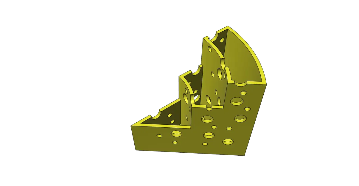 Giá đỡ bút chì hình phô mai dễ in 3D - Image 8