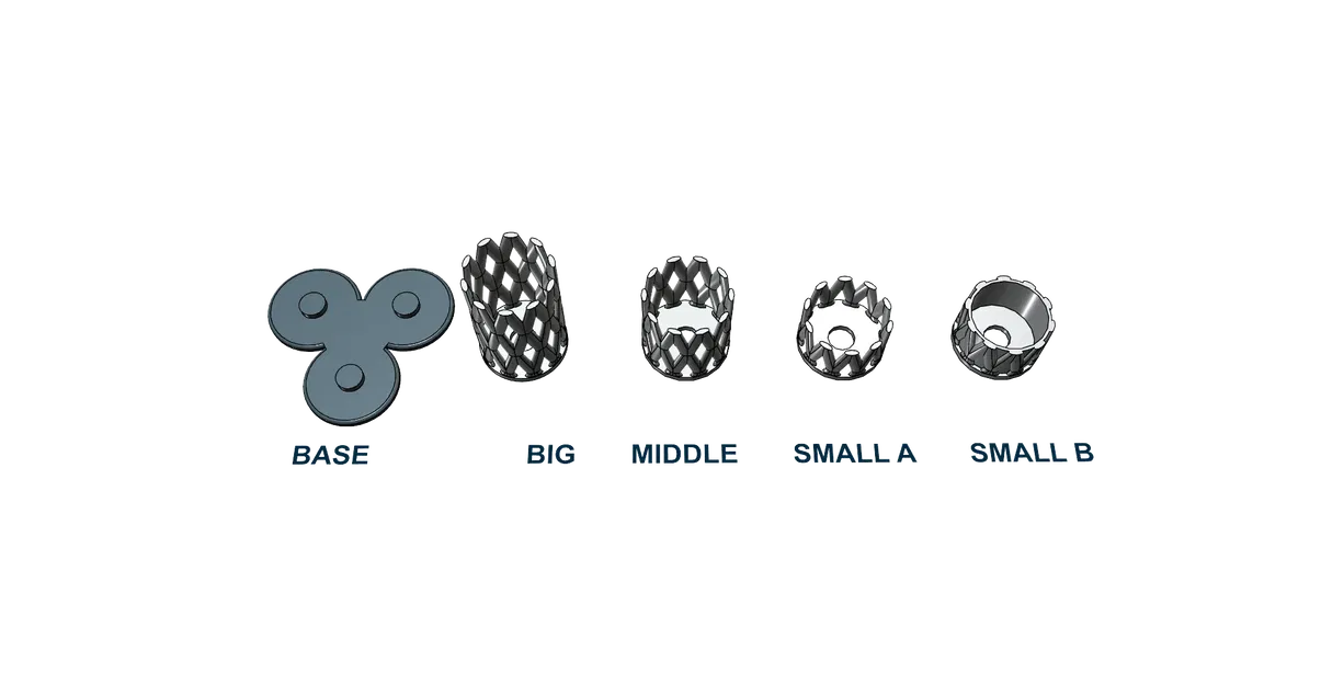 Giá đỡ bút chì dễ in kích thước 13x13x10.5cm - Image 12