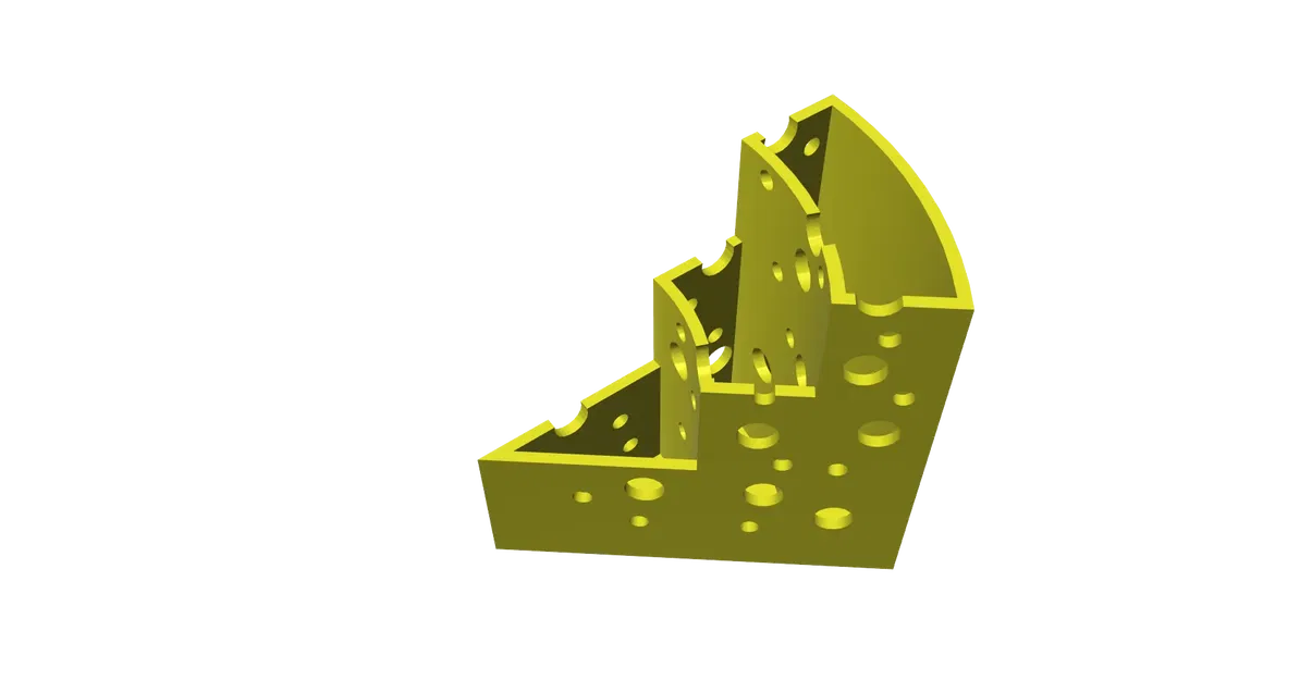 Giá đỡ bút chì hình phô mai dễ in 3D - Image 10